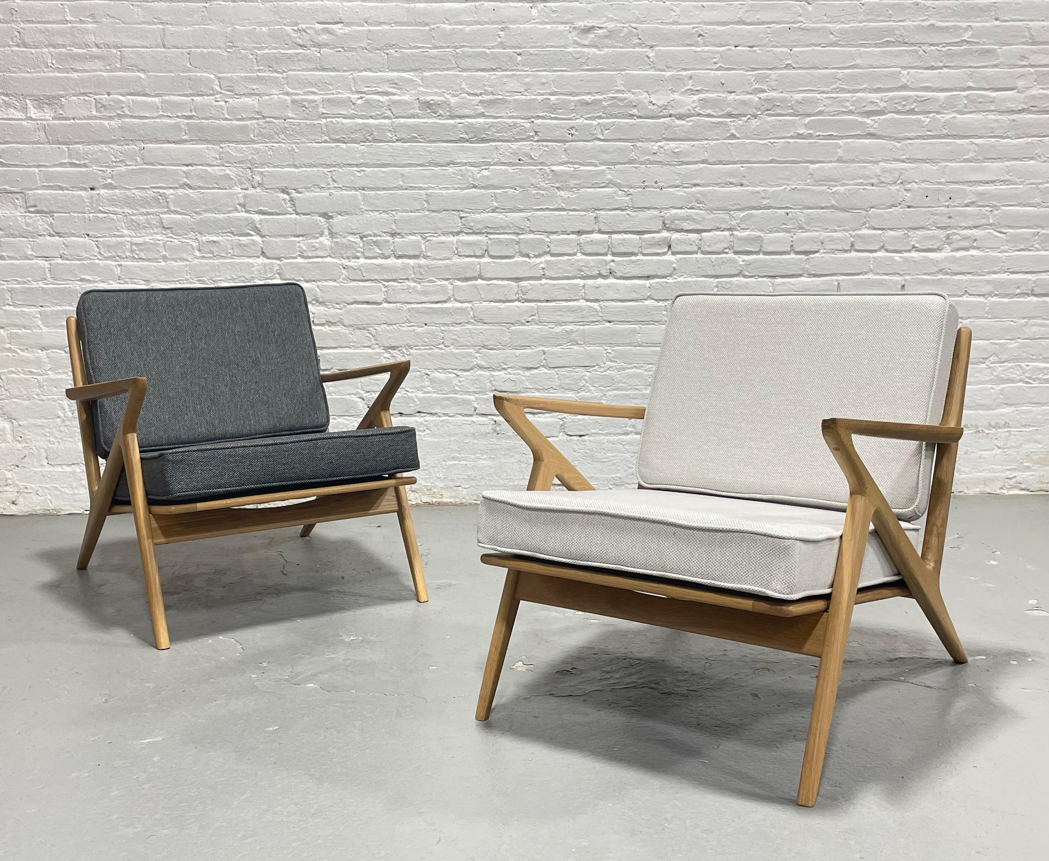 Chaise longue en chêne de style moderne du milieu du siècle, fabriquée à la main en vente 8