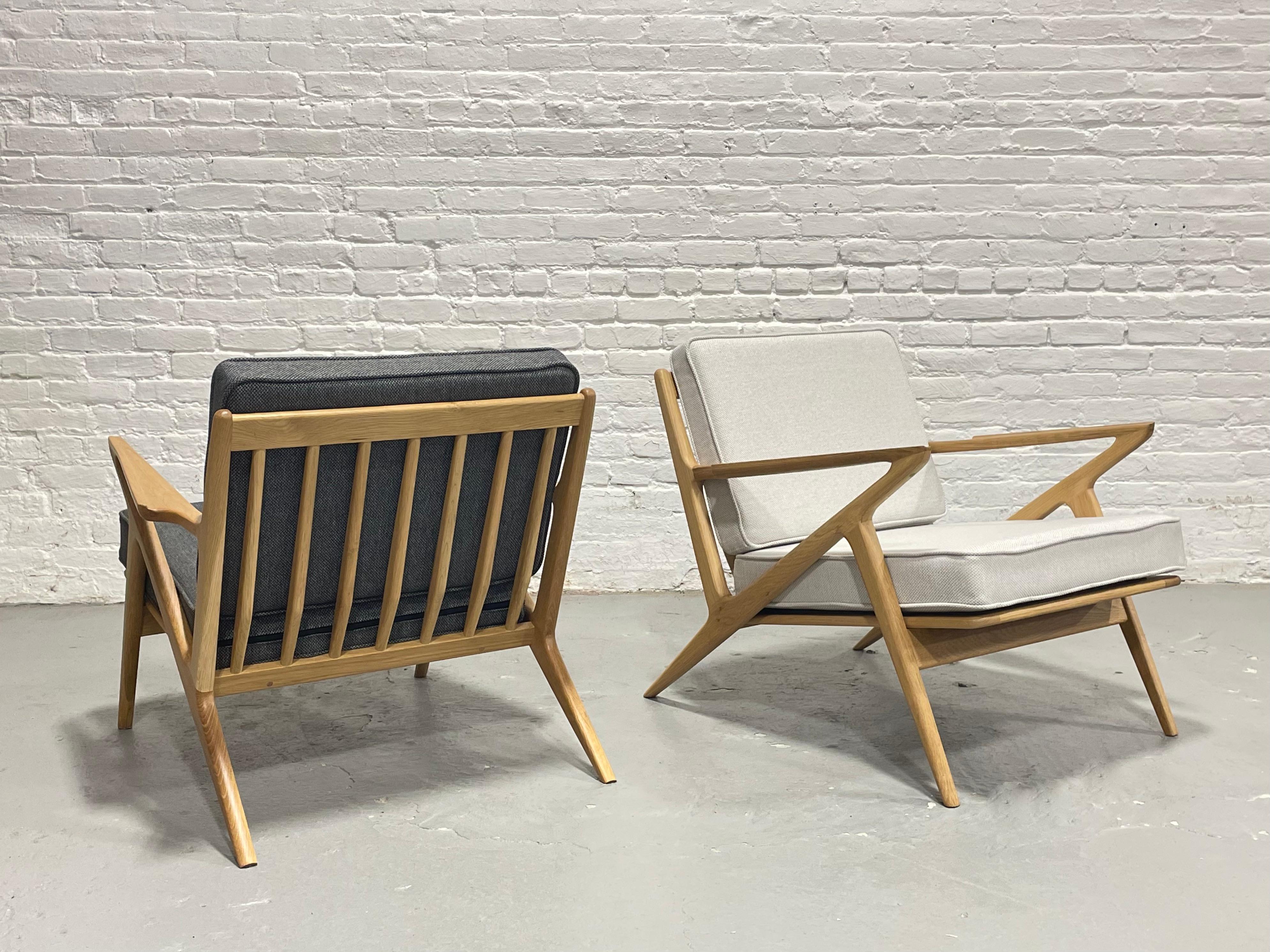 Chaise longue en chêne de style moderne du milieu du siècle, fabriquée à la main en vente 2