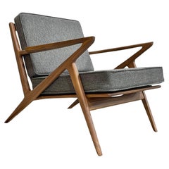 Handcrafted Mid-Century Modern Styled Walnut Lounge Chair