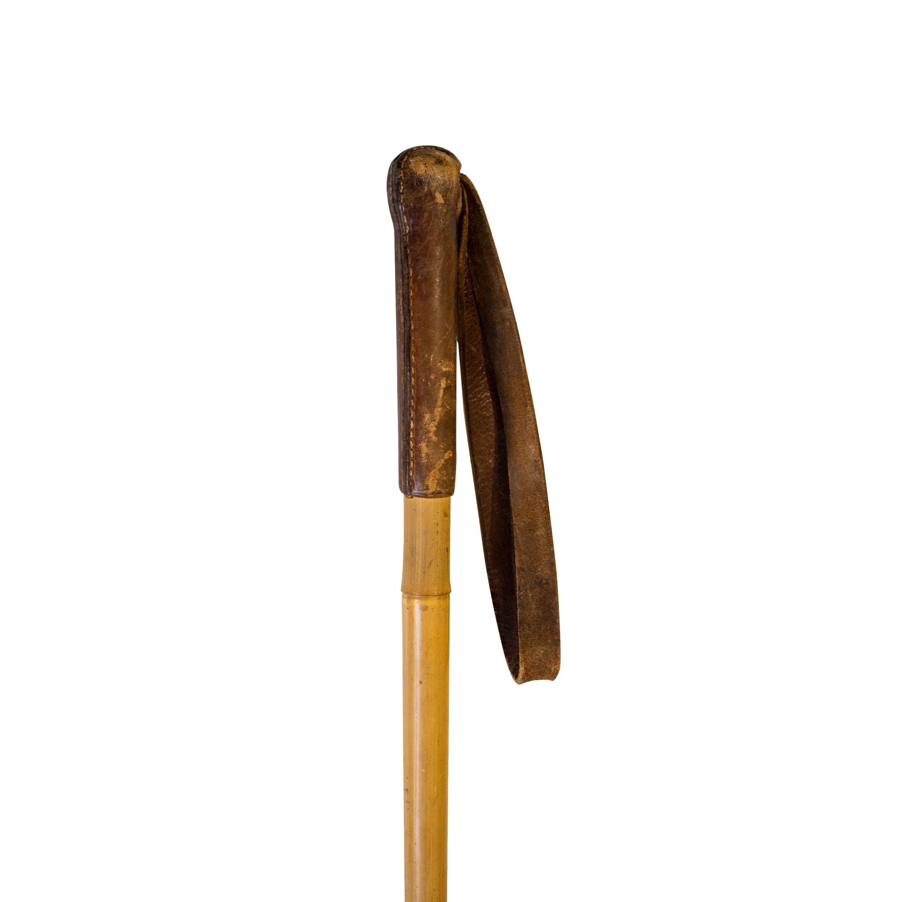 Ensemble de ski en bois du milieu du siècle avec piétons de ski, fabriqué à la main, Suisse, 1940 2
