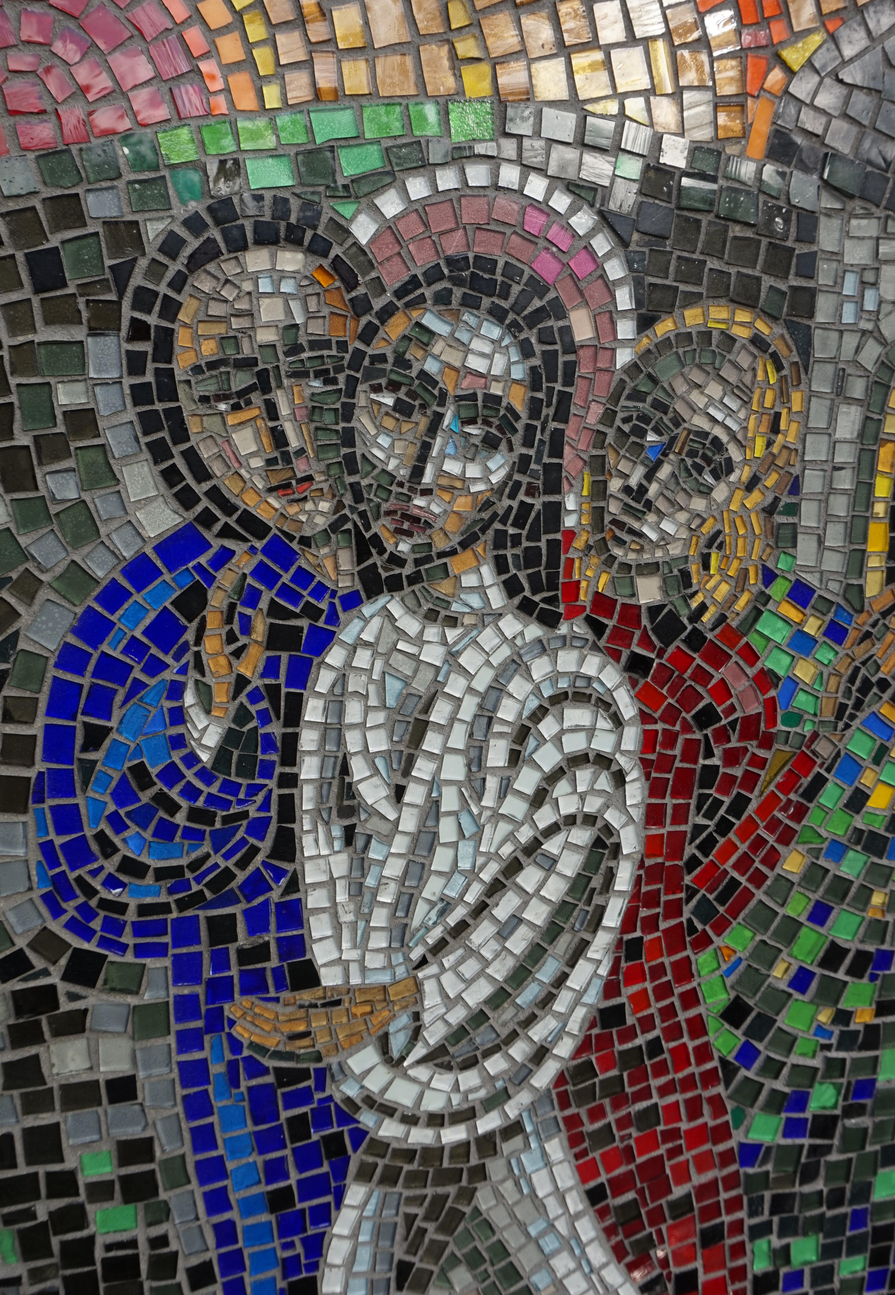 mosaic picture of jesus