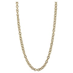 Handcrafted Mini Club Round Link Necklace by Single Stone