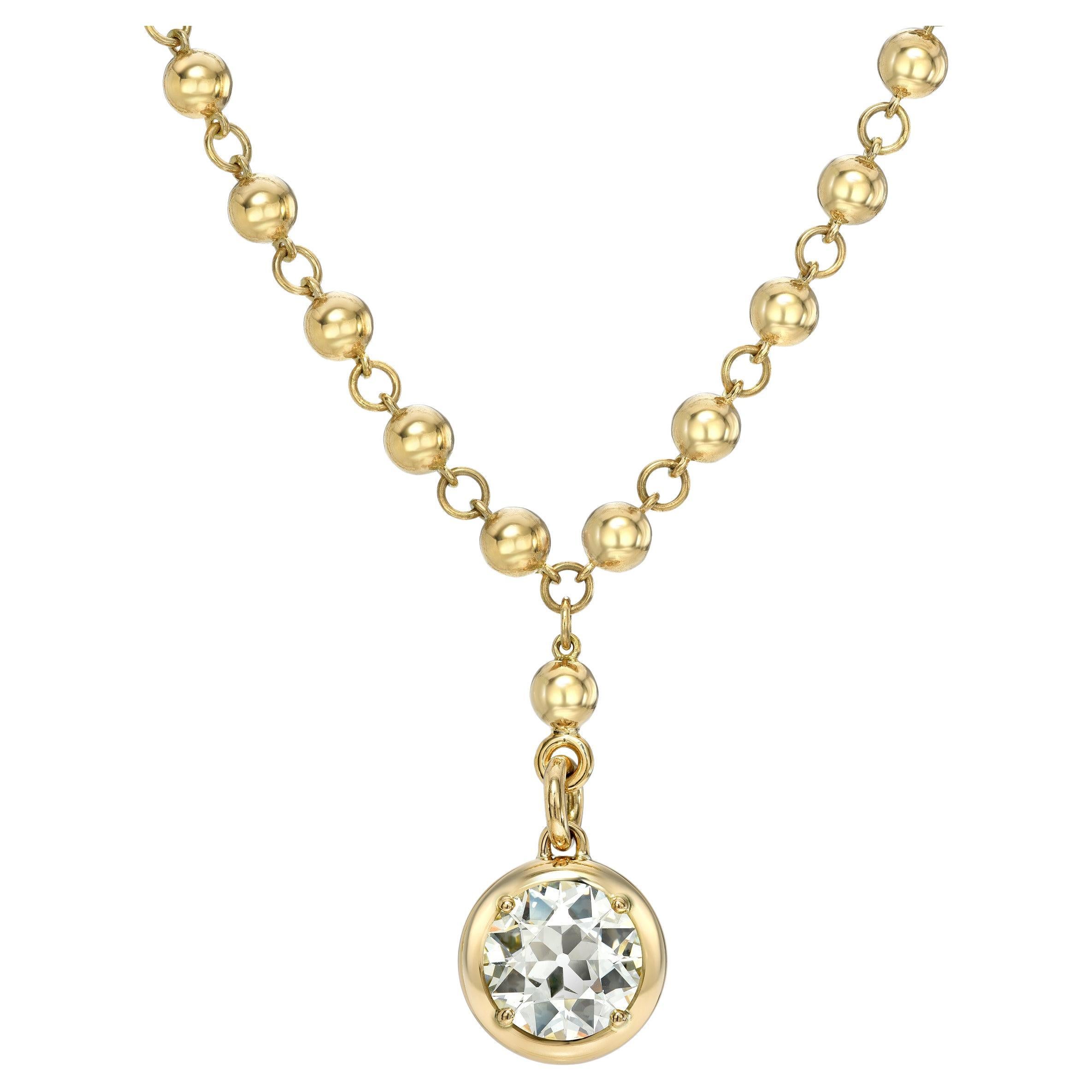 Handcrafted Mirella Pendant Necklace by Single Stone