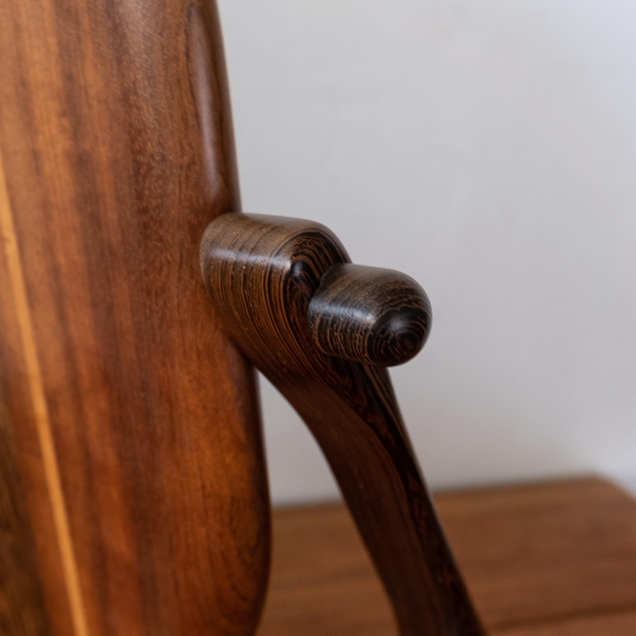 Handcrafted Mixed Wood Table Top Mirror, 1960s 8