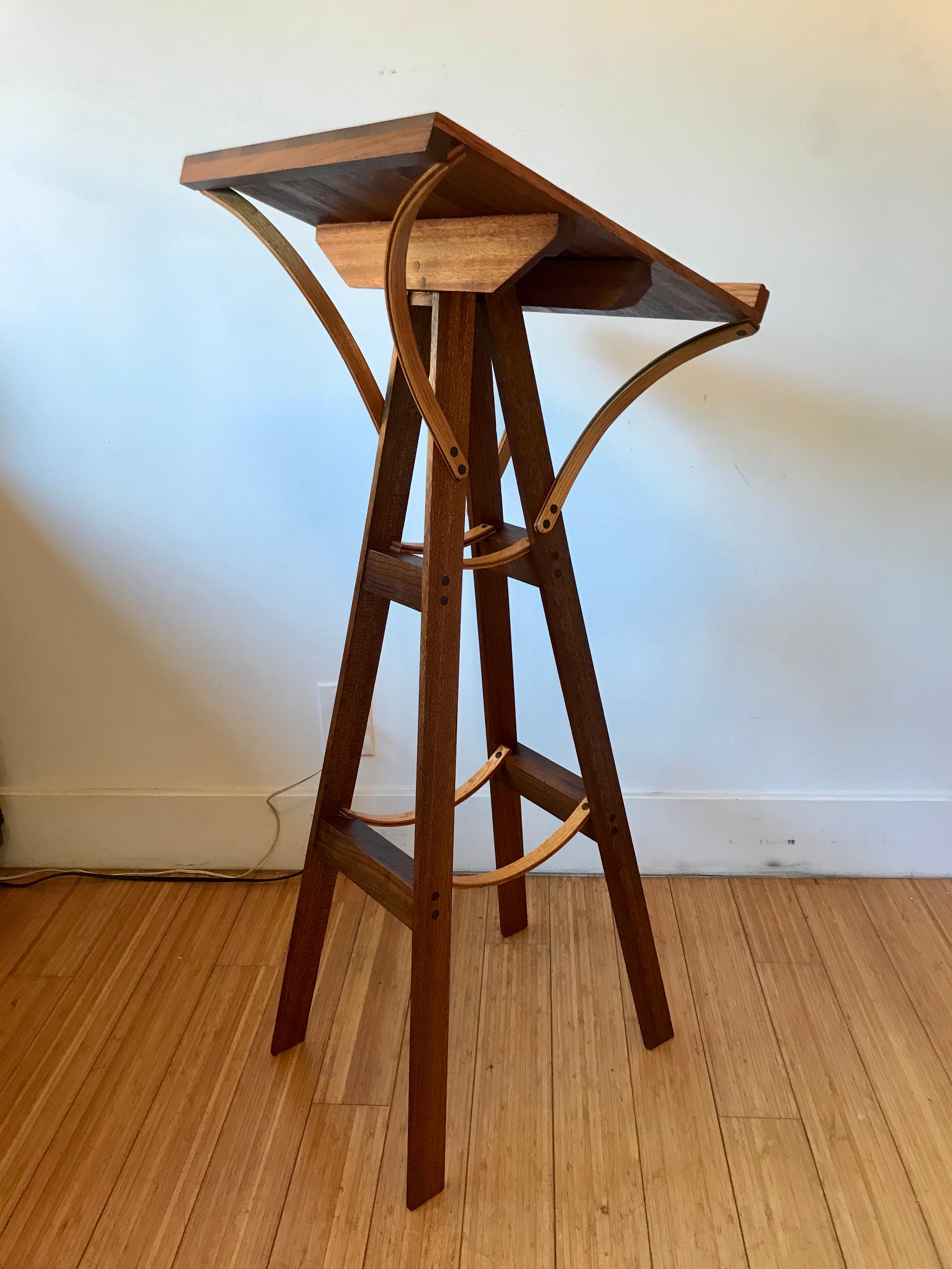 Handcrafted Mixed Woods Lectern Podium 7