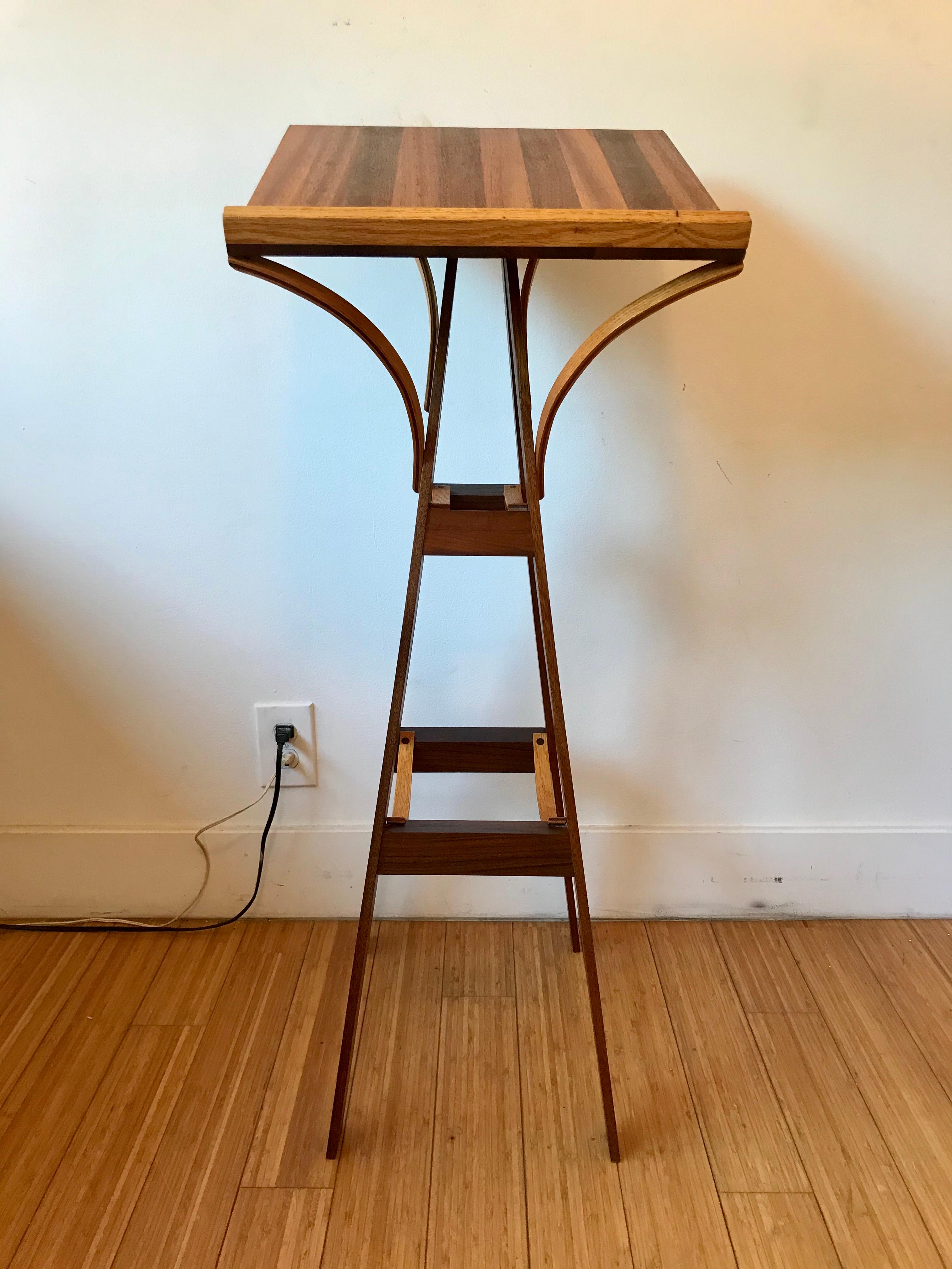 Handsome studio design.
Appears to be a one-off.
Mixed woods.
Great to display an open book on or a small painting / drawing.