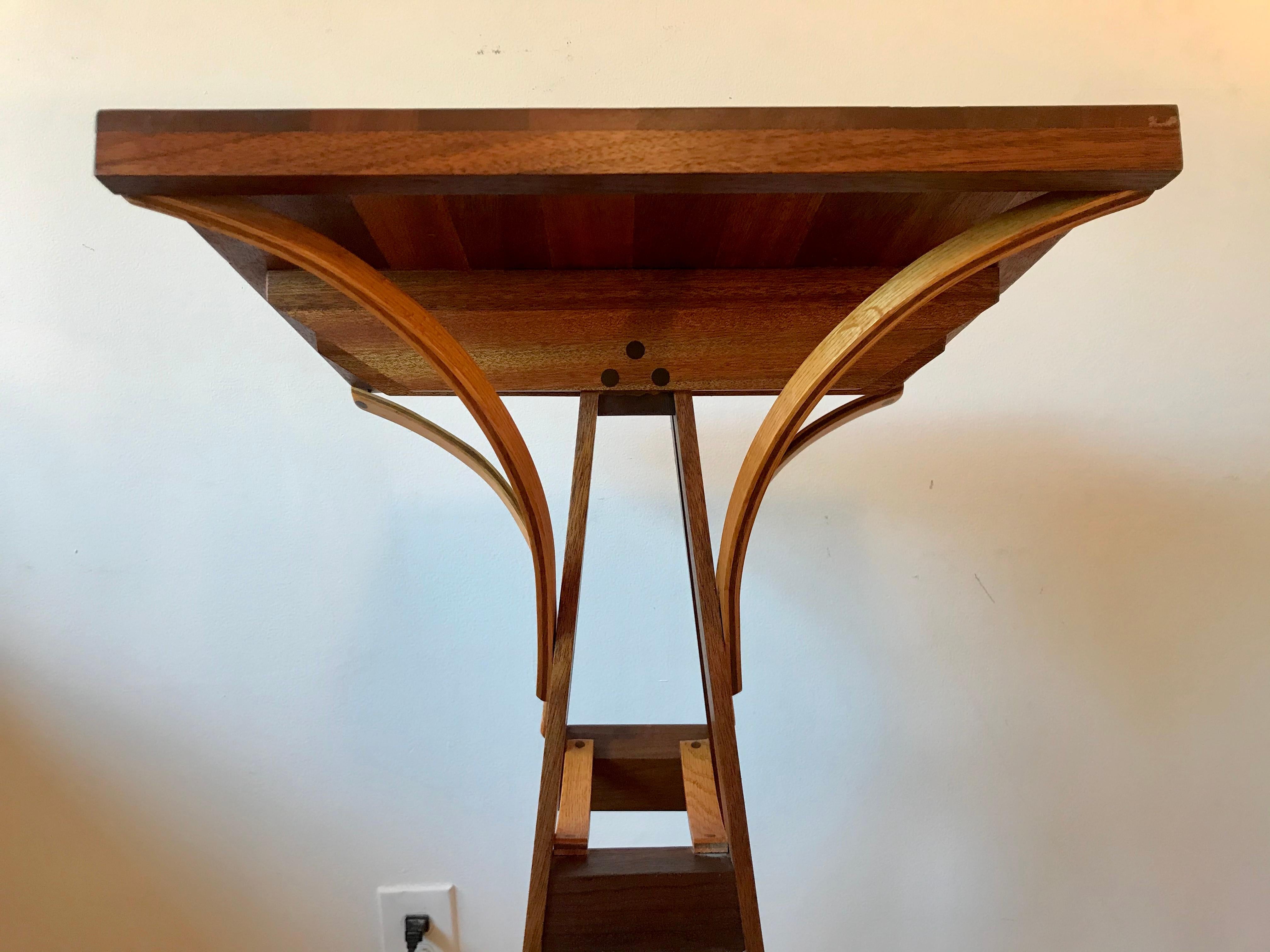 Handcrafted Mixed Woods Lectern Podium 2