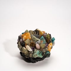 Handcrafted Multi-Stone Votive Holder by Kathryn McCoy