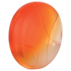 Handcrafted Murano glass vase - Disko Arancio