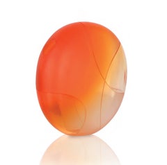 Jarrón artesanal de cristal de Murano - Disko Arancio