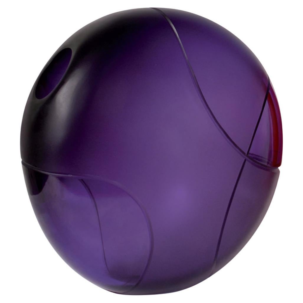 Vase artisanal en verre de Murano - Disko en vente
