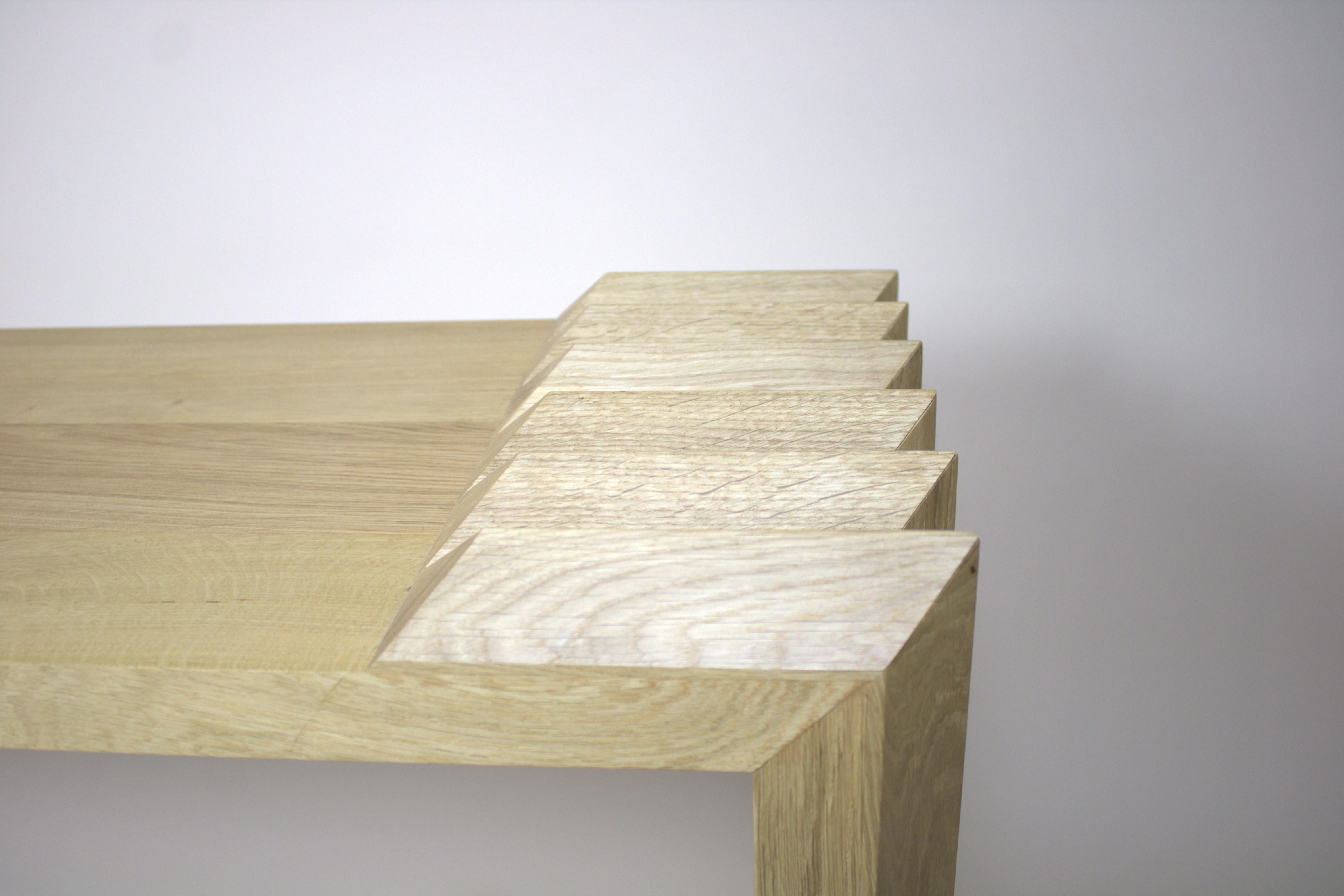 Handcrafted Oak Bench and Bed End In New Condition For Sale In DE MEERN, UT