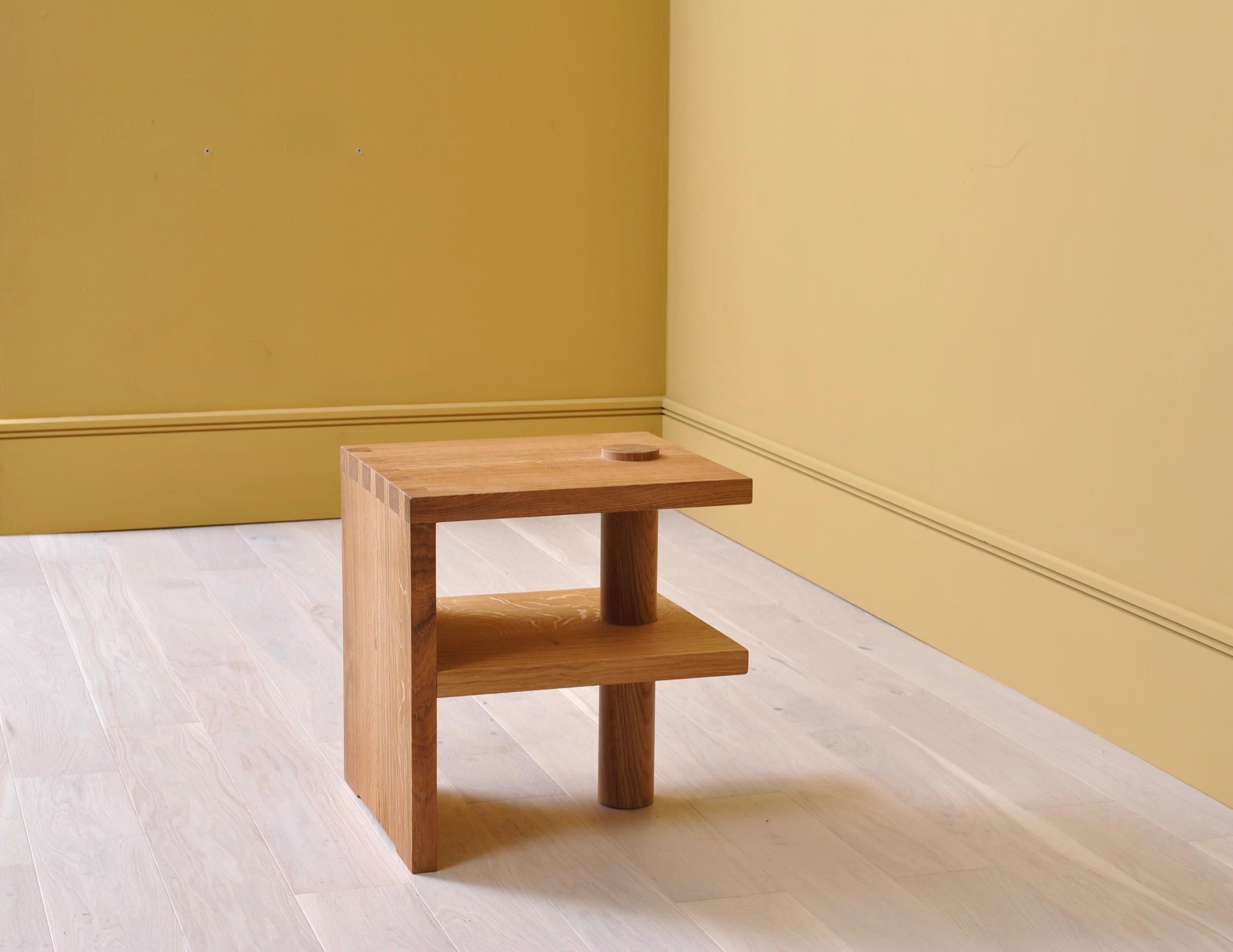 Hand-Crafted Handcrafted Oak End Table