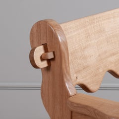 Handcrafted Oak Lounge Chair