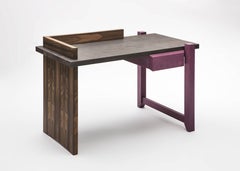 Handcrafted Oak Wood Desk Scrittoio Designed by Antonio Aricò