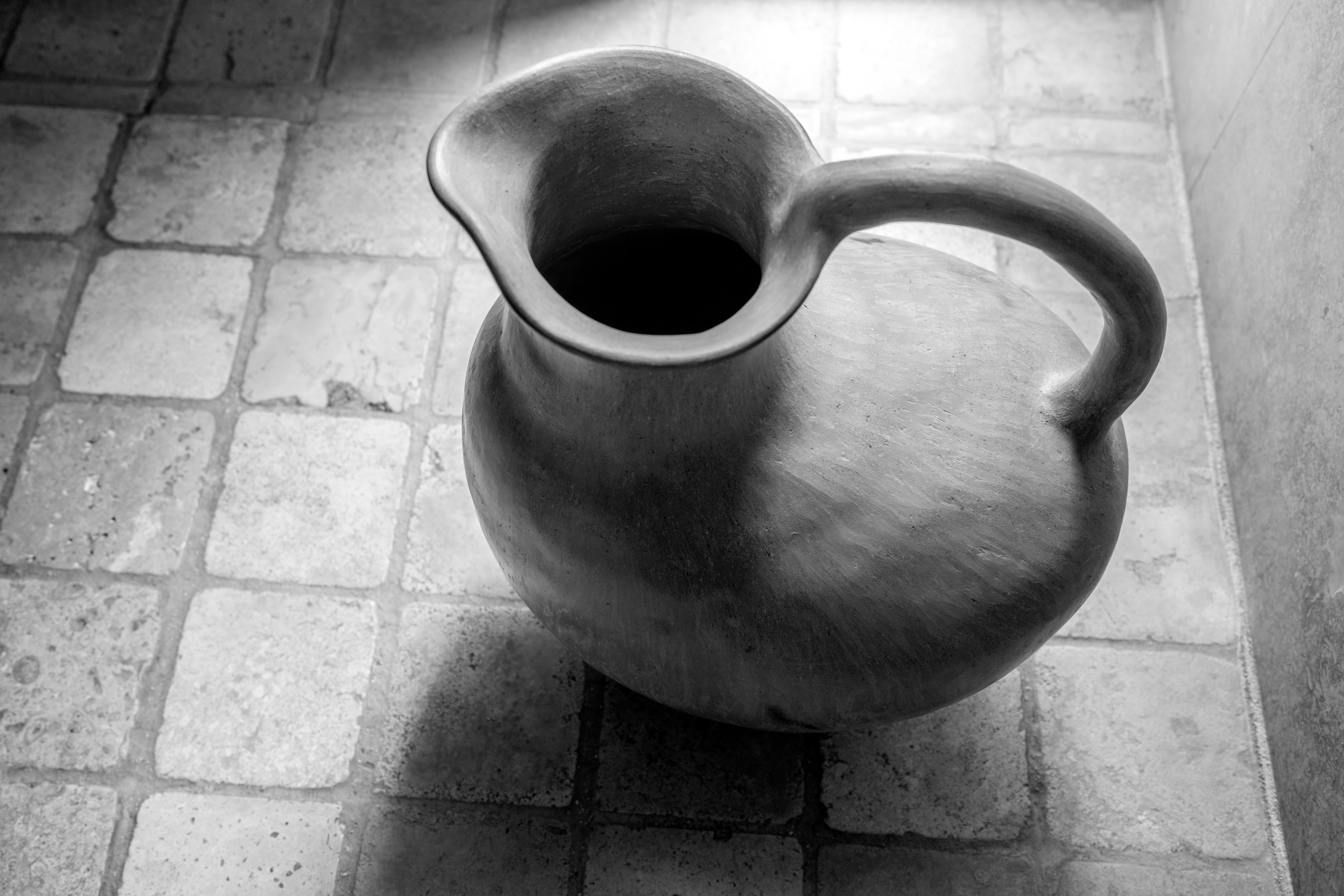 Vaso artigianale in argilla di Oaxacan Vaso artigianale messicano Vaso d'acqua Decor Ceramica in vendita 6