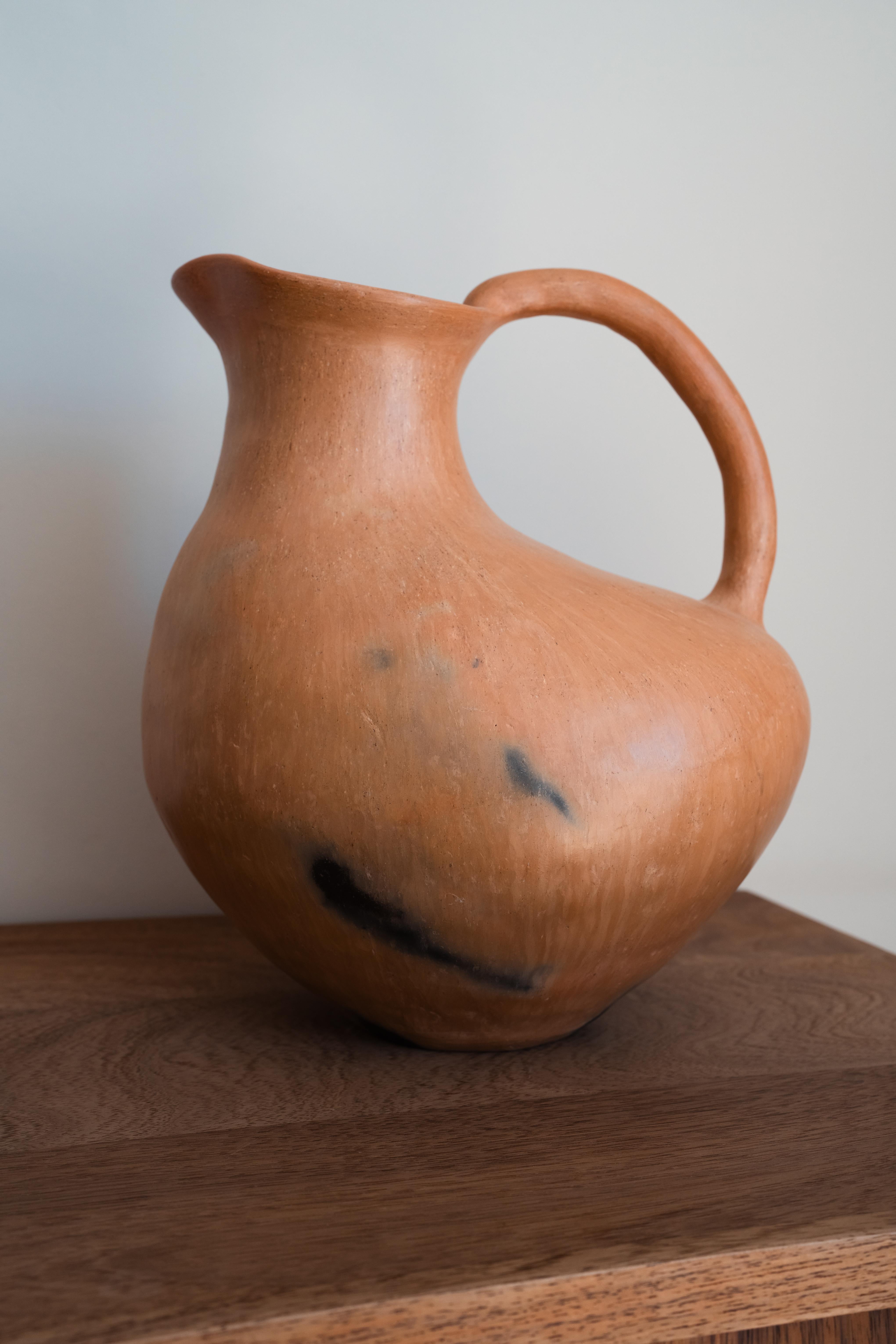 Vaso artigianale in argilla di Oaxacan Vaso artigianale messicano Vaso d'acqua Decor Ceramica in vendita 7