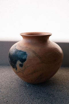 Handcrafted Oaxacan Clay Vessel Mexican Artisan Pot Vase Water Decor Pottery