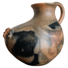 Handcrafted Oaxacan Clay Vessel Native Mexican Artisan Oaxacan Vase Water Decor
