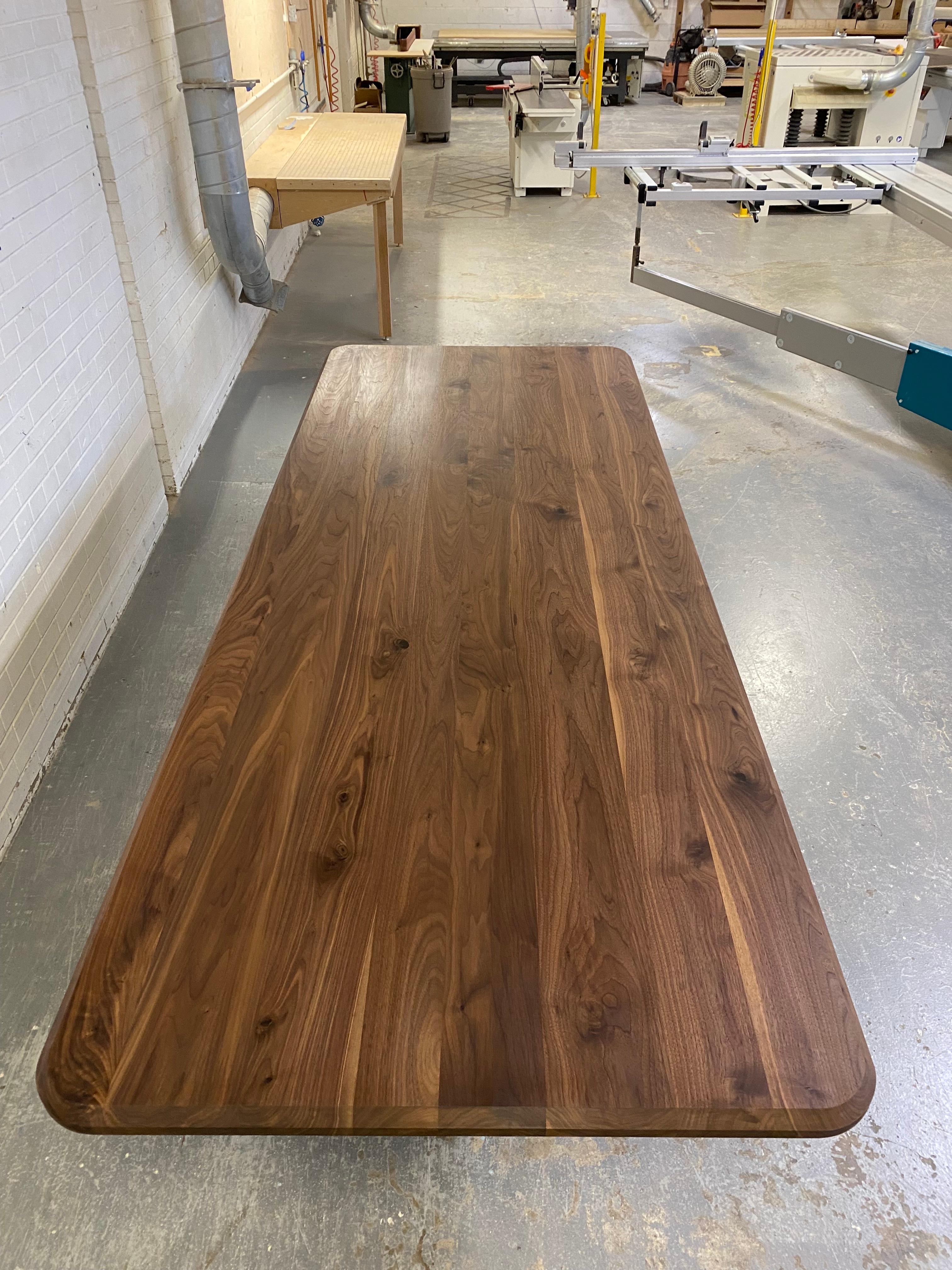 Handcrafted Oiled Walnut Geomorph Dining Table 96