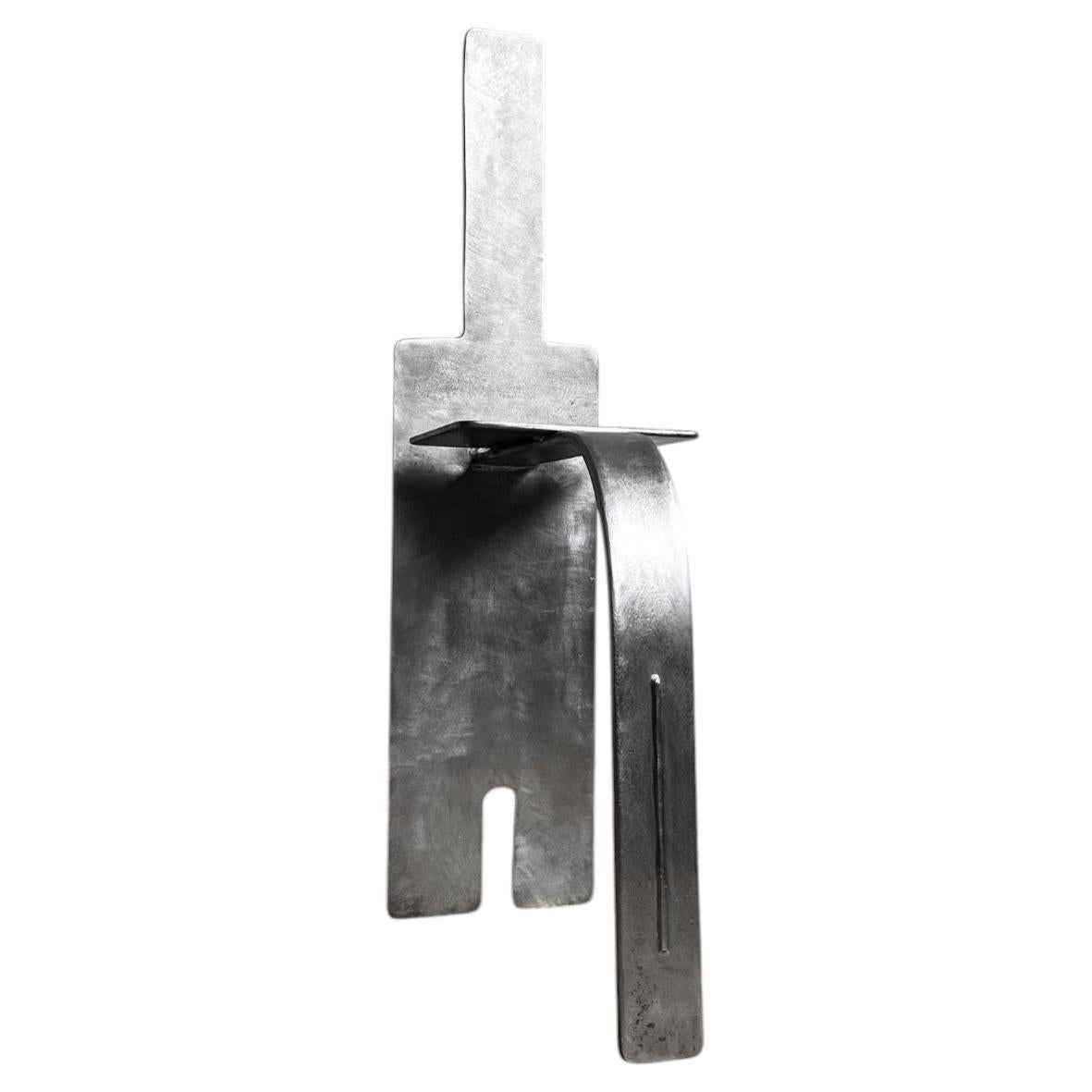 Handcrafted one of a kind Collectible Stool / Brushed steel