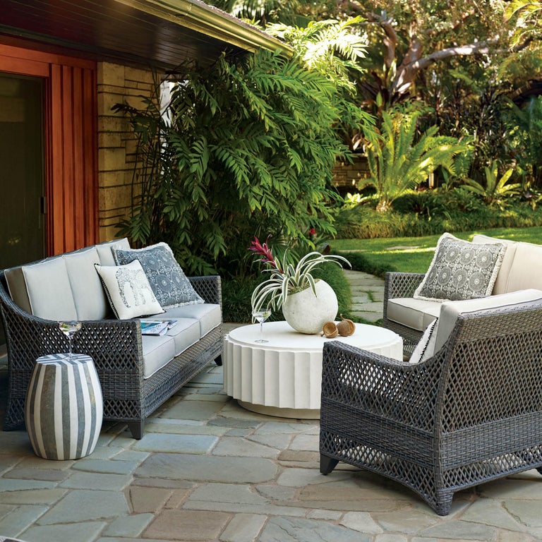 Handcrafted Outdoor Natural Stone Coffee Table at 1stdibs