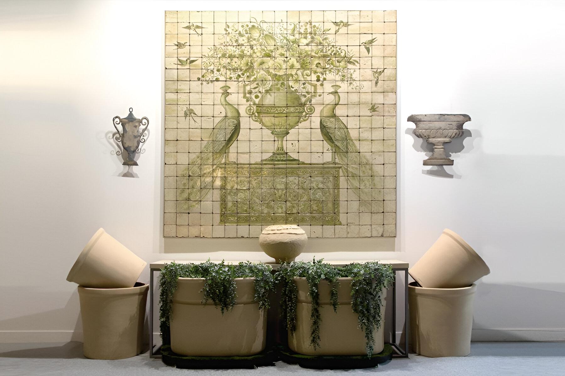 XXIe siècle et contemporain Jardinière ovale en terre cuite émaillée, fabriquée à la main Classic Différentes finitions disponibles en vente