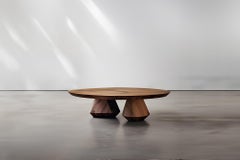 Handcrafted Oval Solace 45: Timeless Design in Solid Walnut