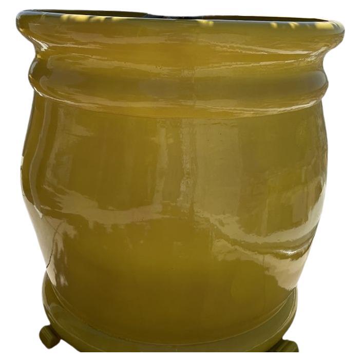 Maceteros Artesanales de Terracota Esmaltada de Gran Tamaño Color Liso Pequeño