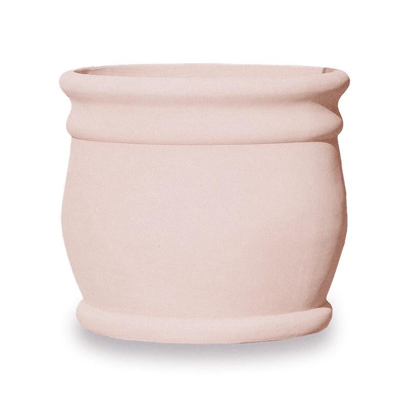 Clay Handcrafted Oversized Terracotta Planters Textured Matte Finish Design Small For Sale