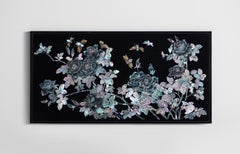 Handgefertigtes, einzigartiges Gemälde auf Holzplatte von Arijian Rose 02