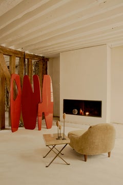 Handcrafted PANAMA II Orange Bronze Hinge Lacquered Screen By Reda Amalou Design