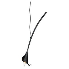 Contemporary Calla Lily Light in Black Plaster by Benediko, Single