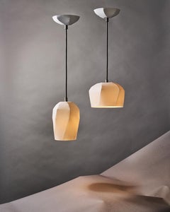 Handcrafted porcelain ceiling lamp design Ruth Gurvich Lightscape Nymphenburg