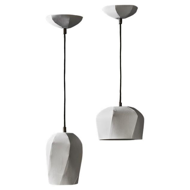 Lampada da soffitto in porcellana di design artigianale Ruth Gurvich Lightscape Porcelain