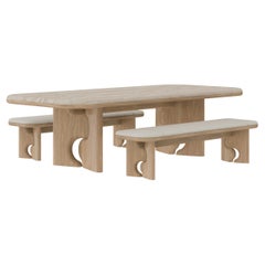 Handcrafted Portman Dining Set Wood Made in Portugal by Wood Tailors