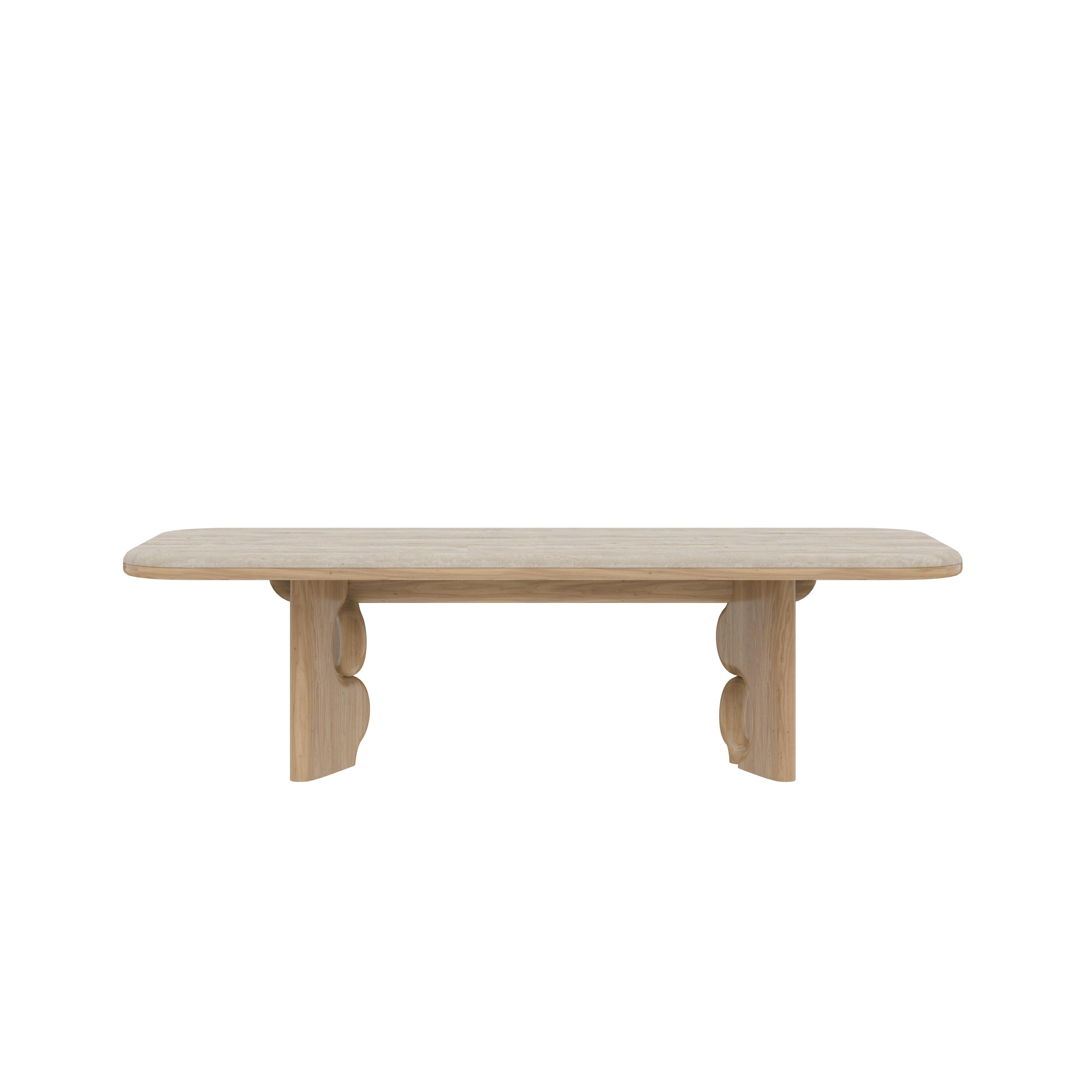 XXIe siècle et contemporain Table de salle à manger Portman fabriquée au Portugal par Wood Tailors en vente