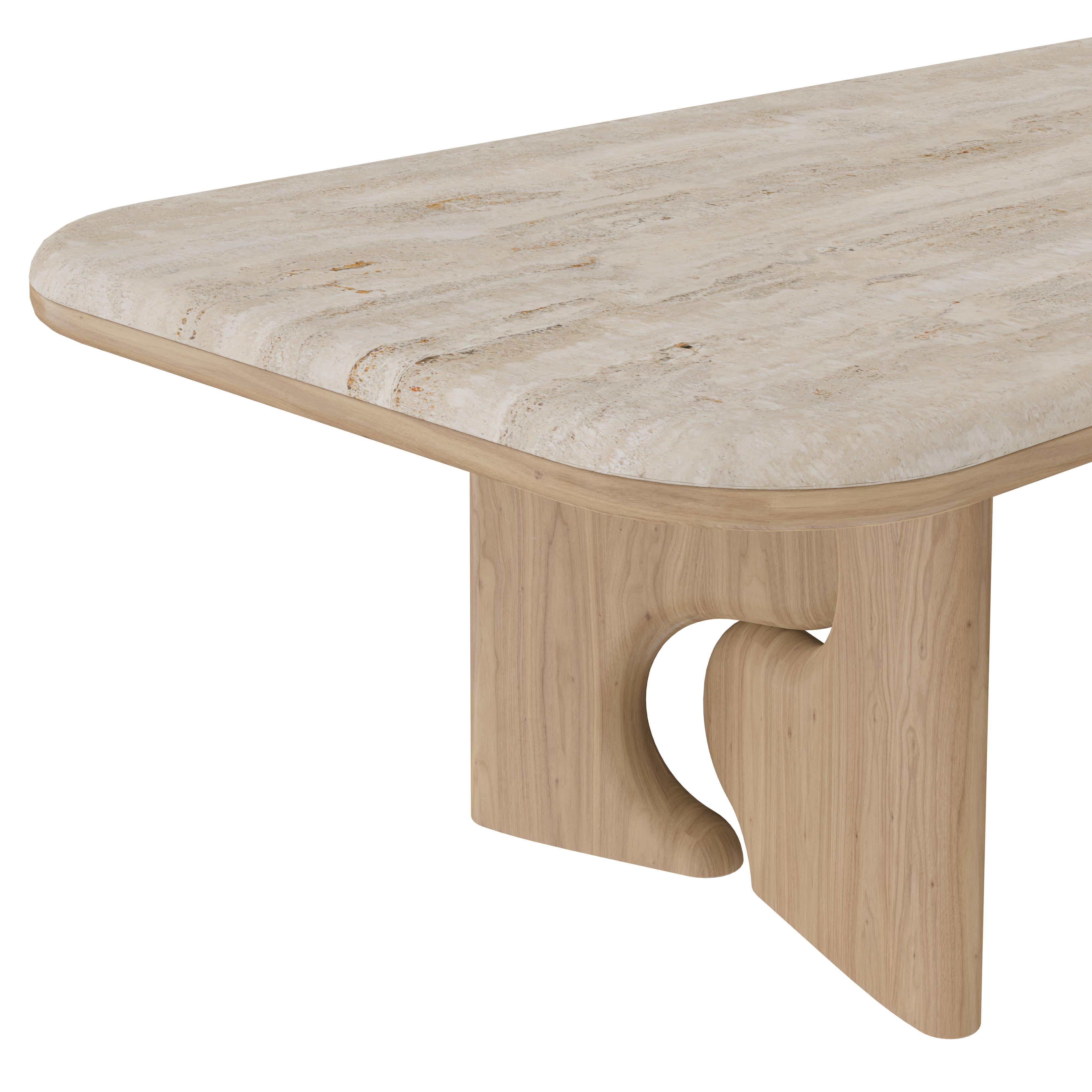 Table de salle à manger Portman fabriquée au Portugal par Wood Tailors en vente 1