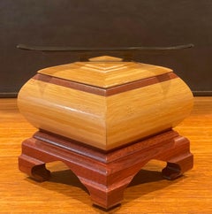 Handcrafted Post-Modern Mixed Woods Jewelry Box