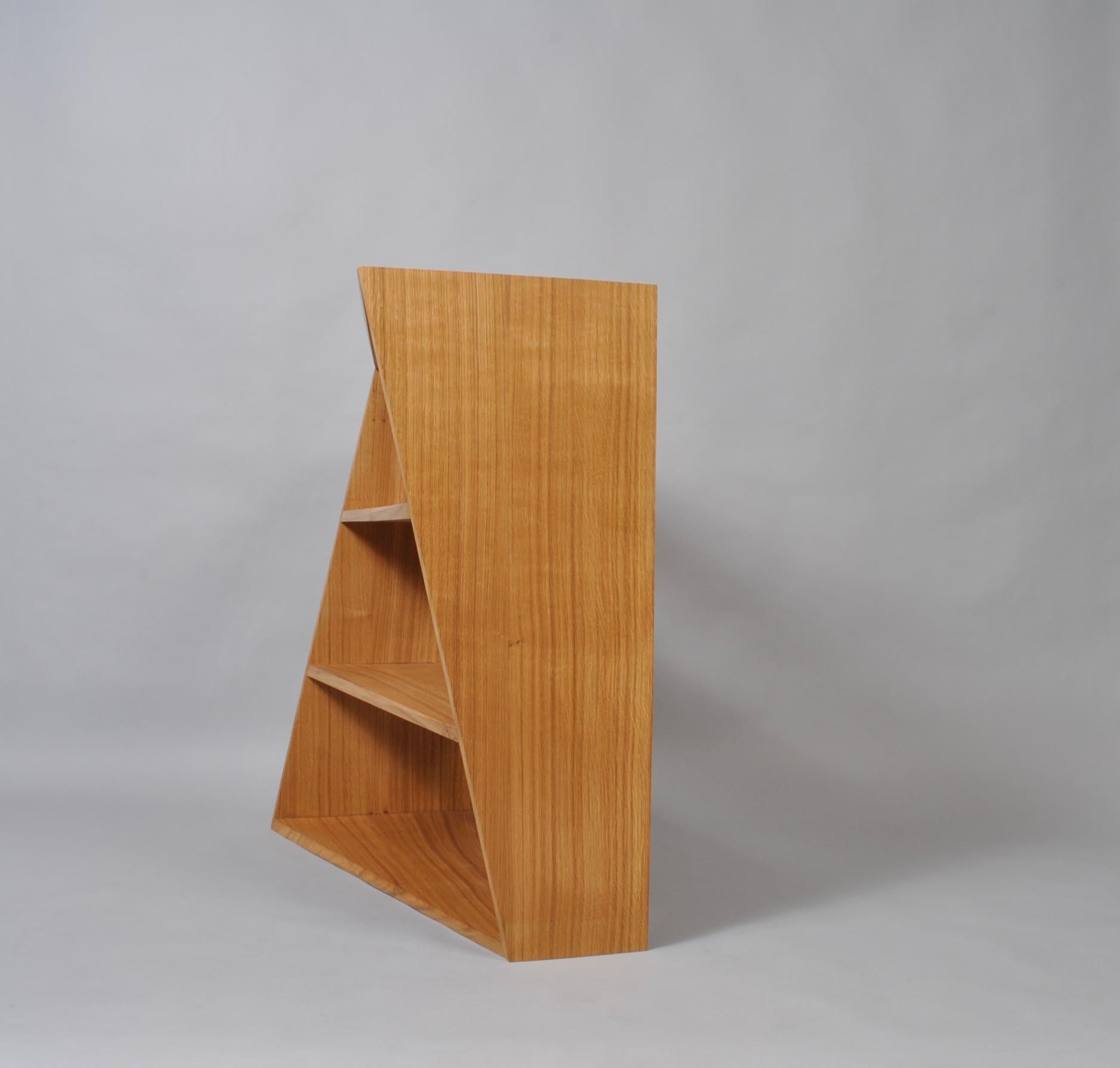 Contemporary Handcrafted Postmodern Oak Wall Unit