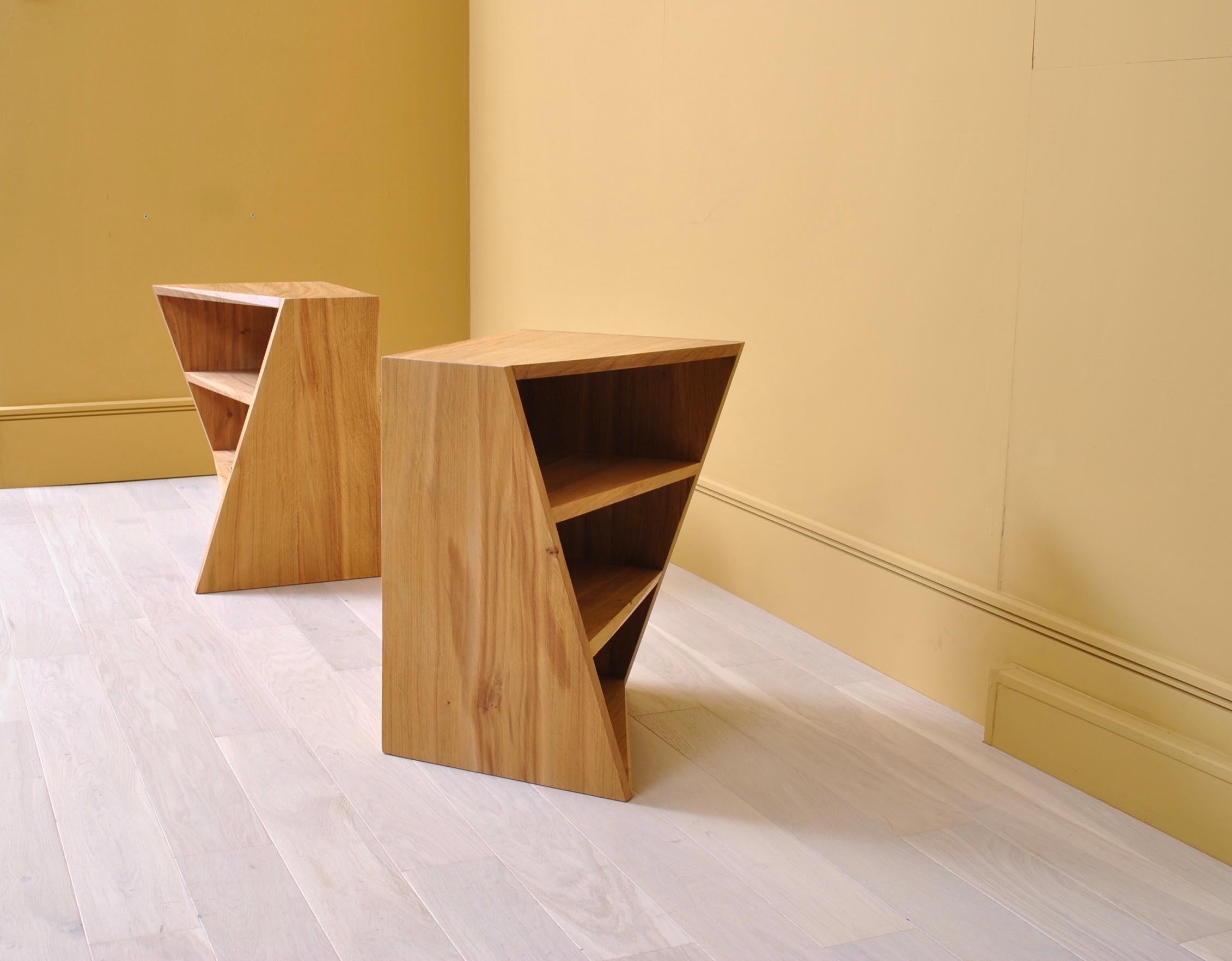 Handcrafted Postmodern End Tables In New Condition For Sale In London, GB