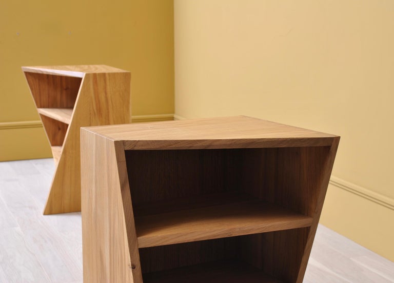 Contemporary Handcrafted Postmodern End Tables For Sale