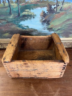 Handcrafted Primitive Dovetail Wooden Storage Box