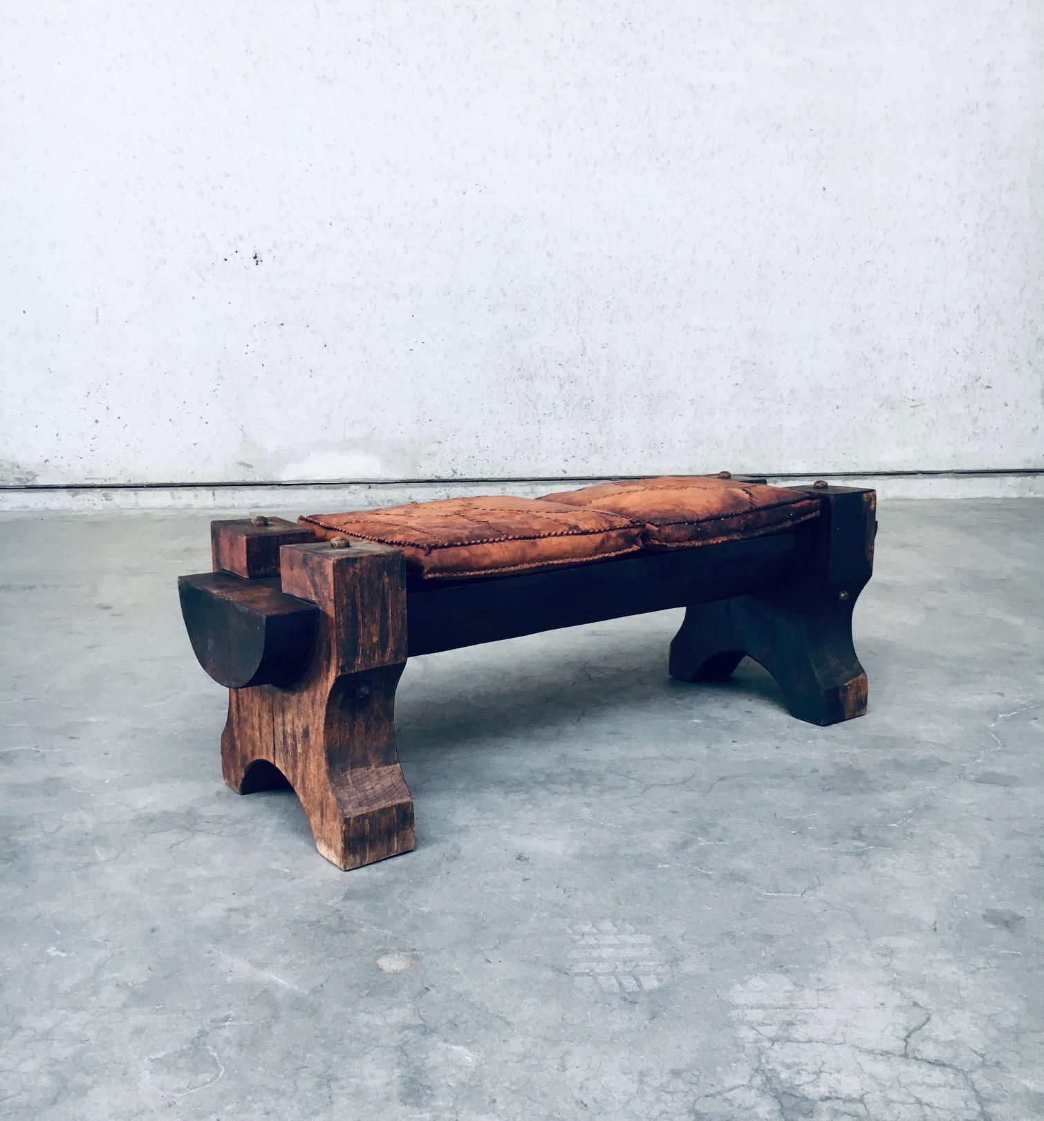 primitive wood bench