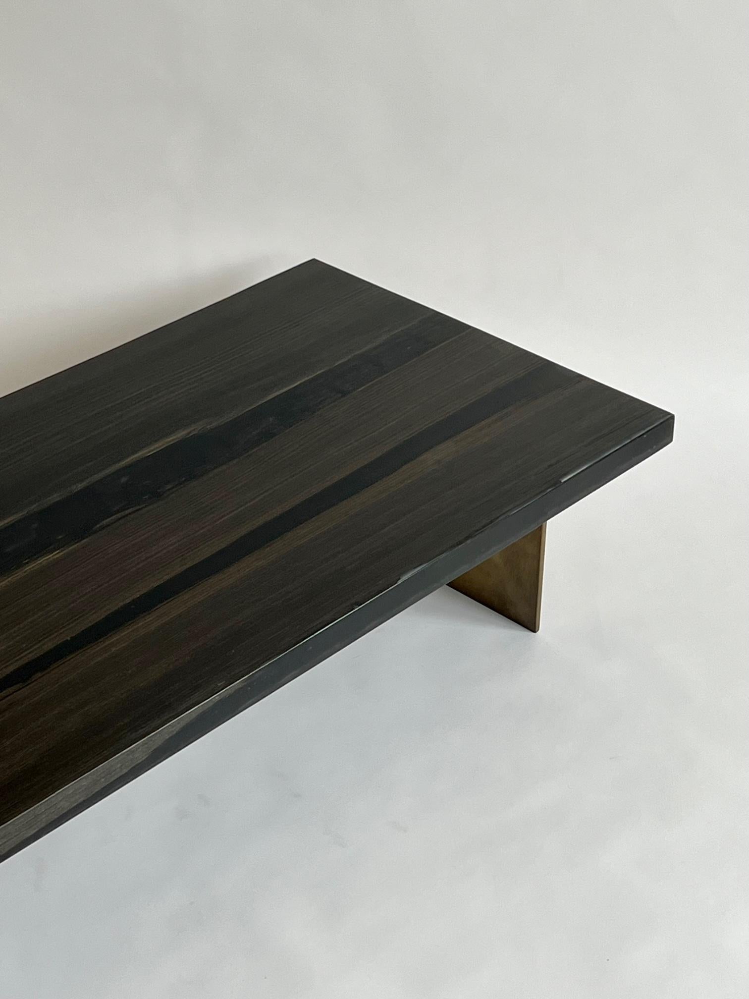 Table basse rectangulaire fabriquée à la main 2