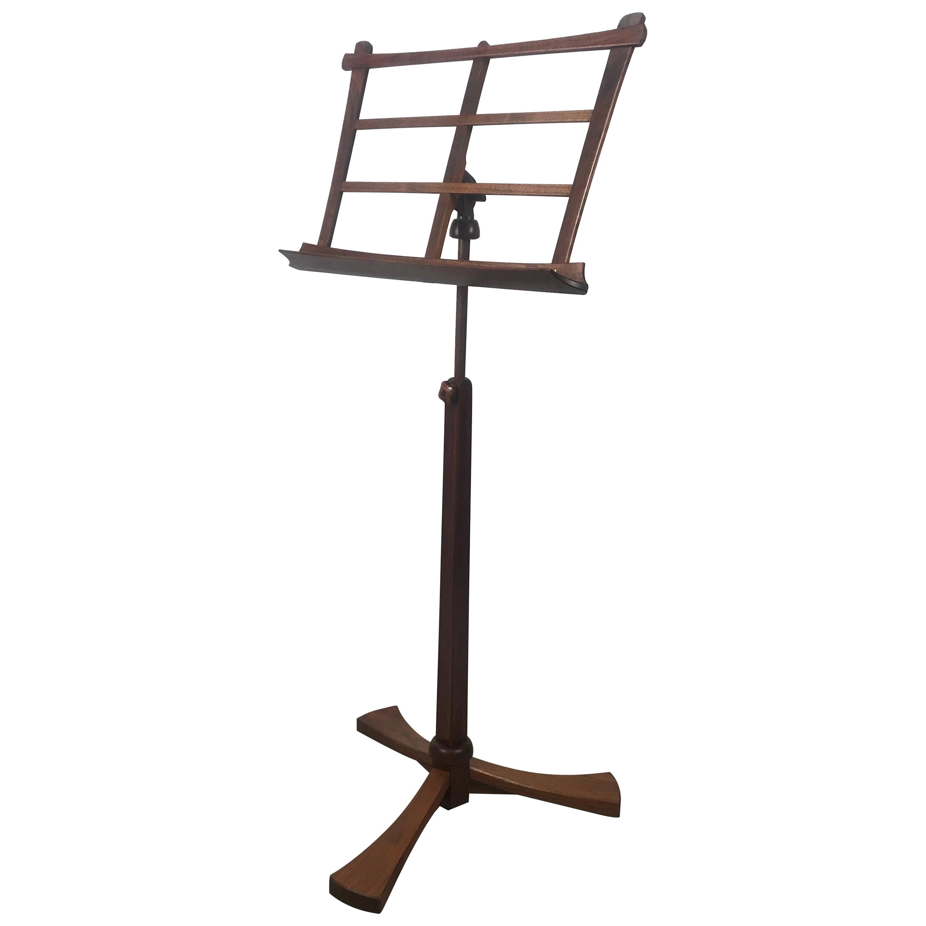 Handcrafted Rosewood Music Stand, Rochester Folk Art Guild after Wendell Castle