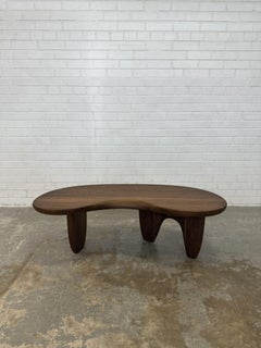 Handcrafted Rowan Coffee Table in Solid Dark Walnut by Mary Ratcliffe Studio