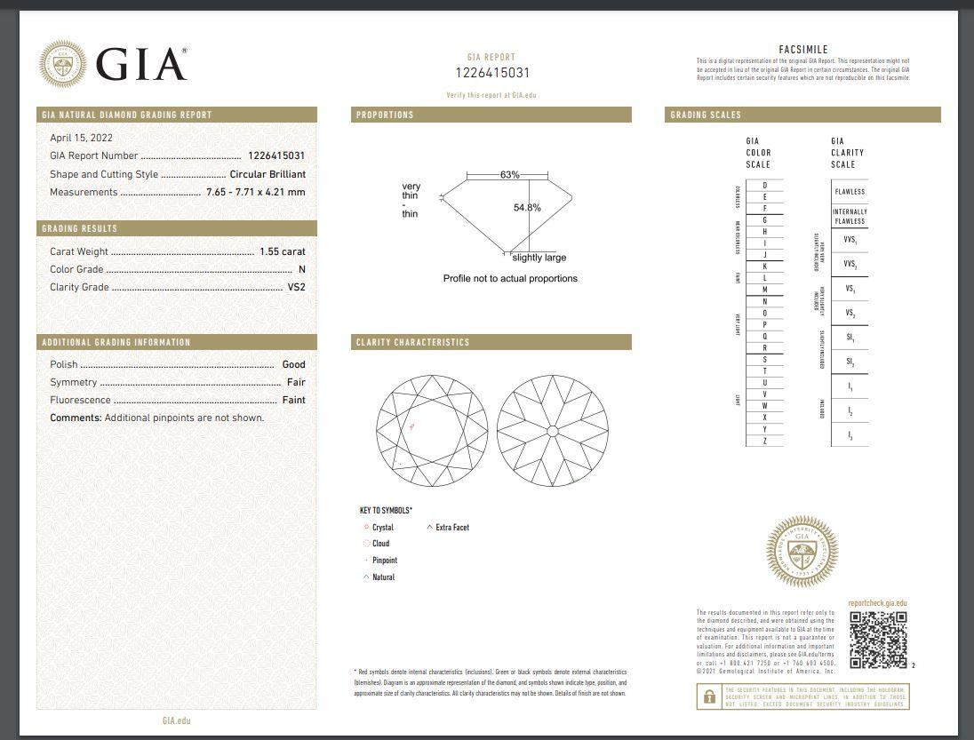 Handgefertigte Samara-Diamant-Tropfen-Ohrringe im alteuropäischen Schliff von Single Stone Damen im Angebot