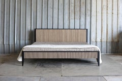 Handcrafted Saral White Oak Bed