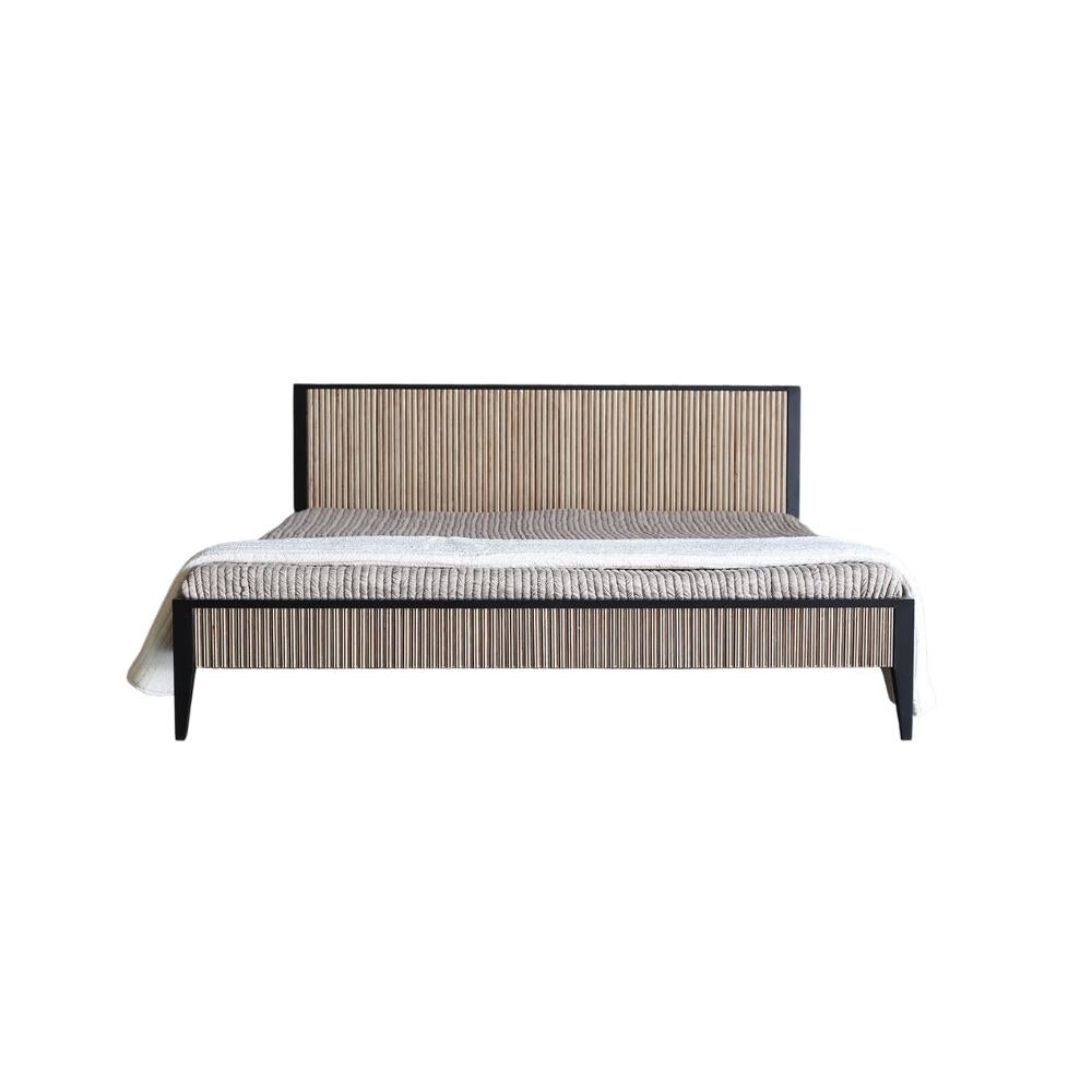 Modern Handcrafted Saral White Oak Bed For Sale